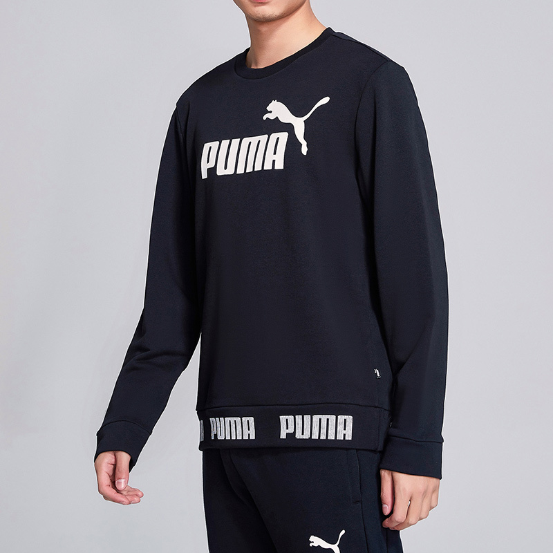 PUMA彪马男装运动服休闲服logo圆领卫衣844791