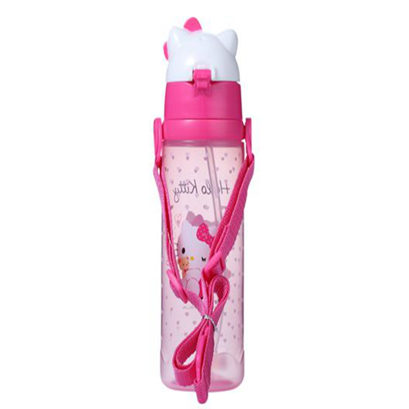 HelloKitty（凯蒂猫）儿童吸管饮水杯宝宝喝水杯便携吸管水壶550ML