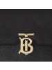BURBERRY/博柏利 TB 迷你专属标识粒纹皮革单肩包锁扣包 黑色