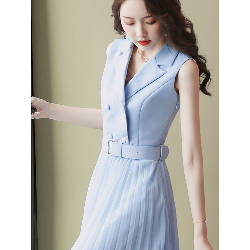 丝柏舍2020夏季仙淑女显瘦气质雪纺连衣裙s92b0585l