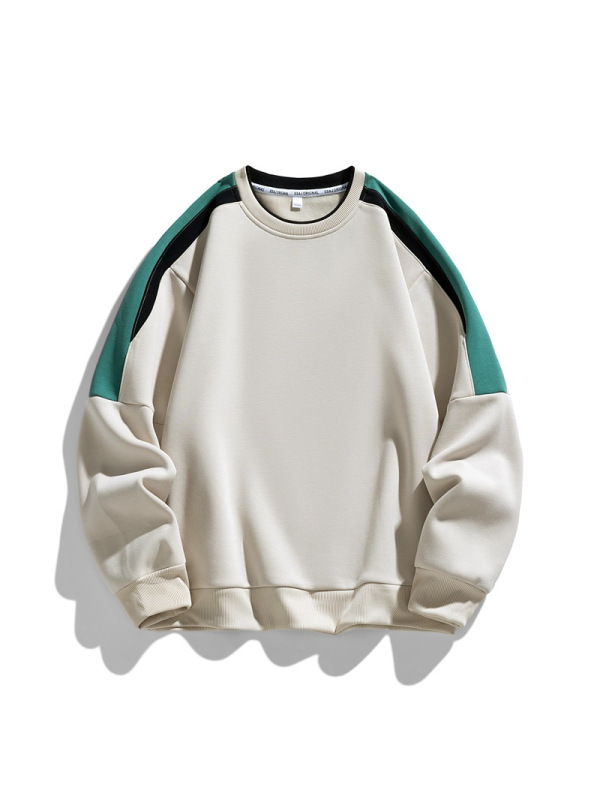 春秋季新款男士长袖圆领套头卫衣男休闲百搭宽松百搭上衣