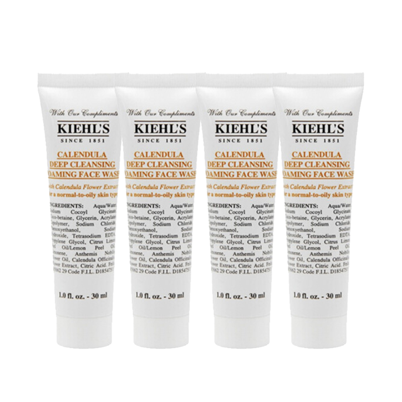 Kiehl’s 科颜氏 洗面奶/洁面乳 金盏花泡沫洁面啫喱 30ml*4