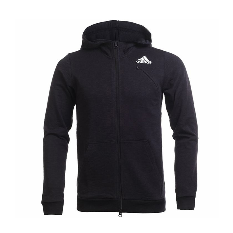ADIDAS阿迪达斯女子连帽针织舒适夹克外套S97059