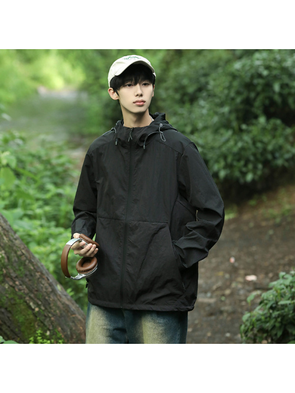 防晒衣男情侣夏季皮肤衣女防紫外线山系风运动透气冰丝防晒服外套