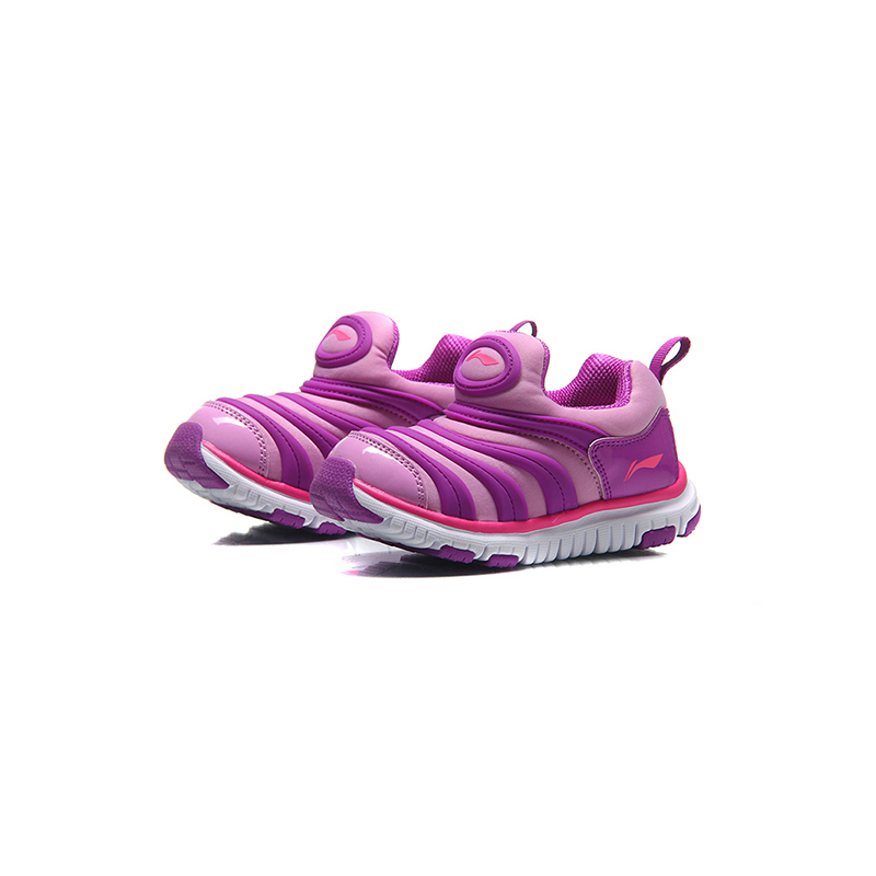 LI-NING KIDS男童女童3-6岁毛毛虫鞋一脚蹬跑步鞋