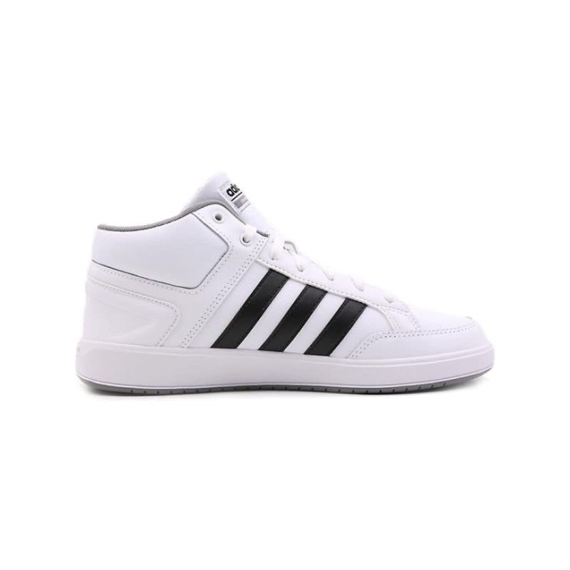 阿迪达斯男鞋小白鞋皮面高帮耐磨运动休闲板鞋CG6141图片