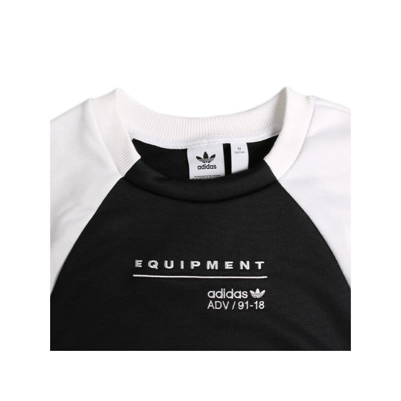 阿迪达斯三叶EQT女子运动圆领套头衫休闲卫衣CV7778图片