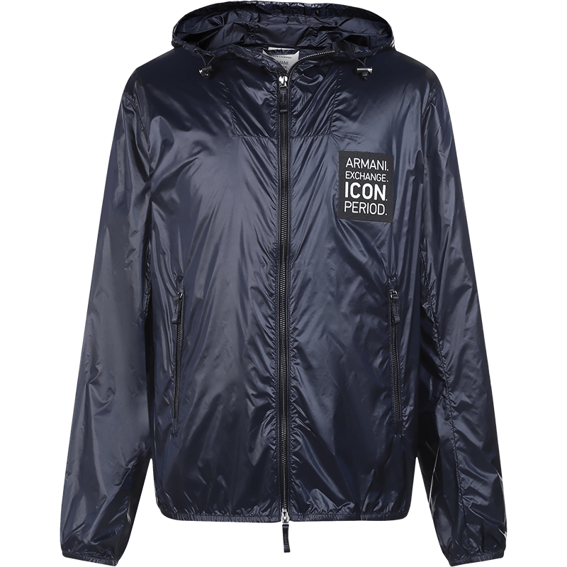 阿玛尼 ARMANI EXCHANGE 男士 锦纶连帽休闲外套皮肤衣8NZBP5 ZNYNZ图片
