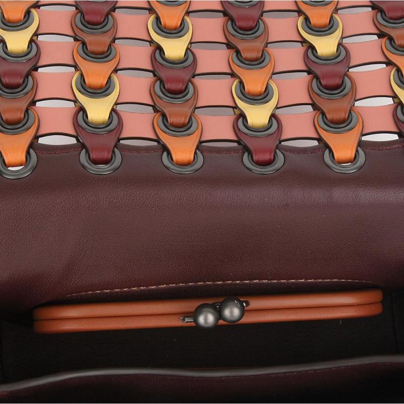 COACH 纯皮拼接女士斜挎包86831