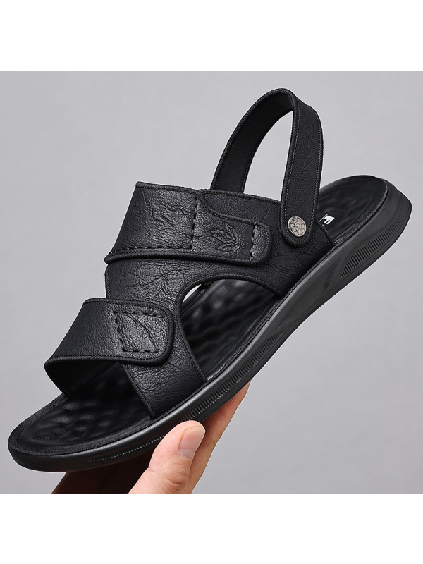 男士凉鞋爸爸男款夏季外穿开车运动休闲防臭软底耐磨沙滩拖鞋