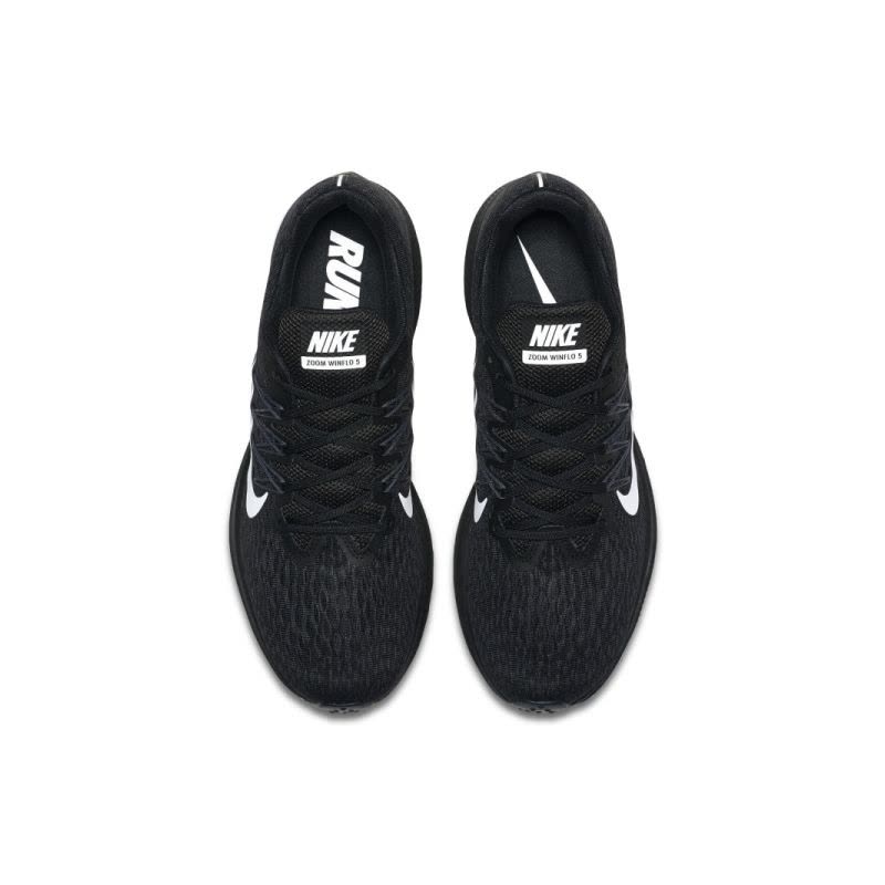 Nike/耐克ZOOMWINFLO5气垫缓震黑白运动跑步鞋-AA7406-001图片