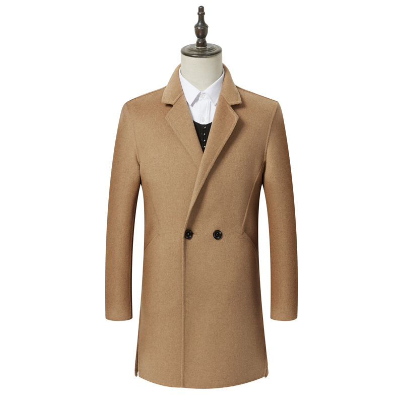 冰洁 2020新款毛呢大衣男士外套风衣中长款呢子冬季羊毛男装