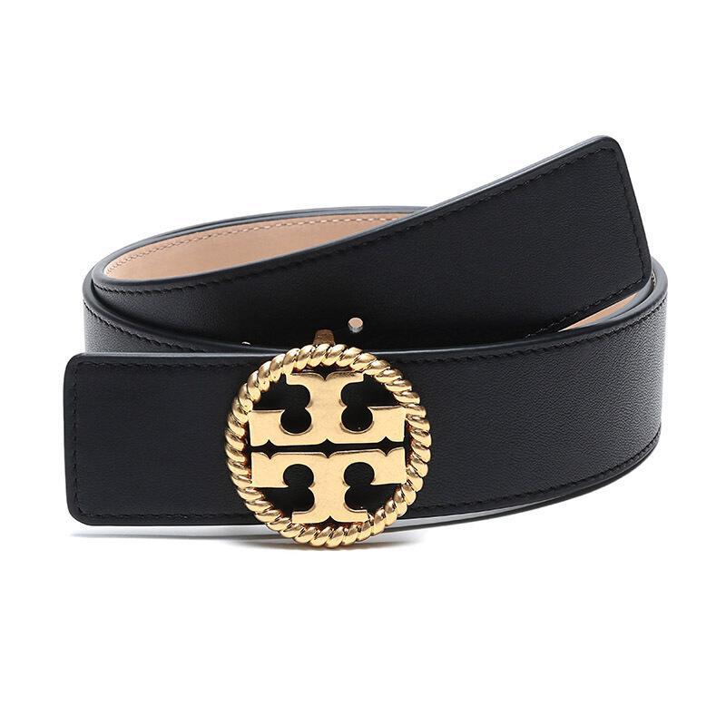 TORY BURCH 托里·伯奇 女士皮革双TLOGO板扣式腰带皮带 61133