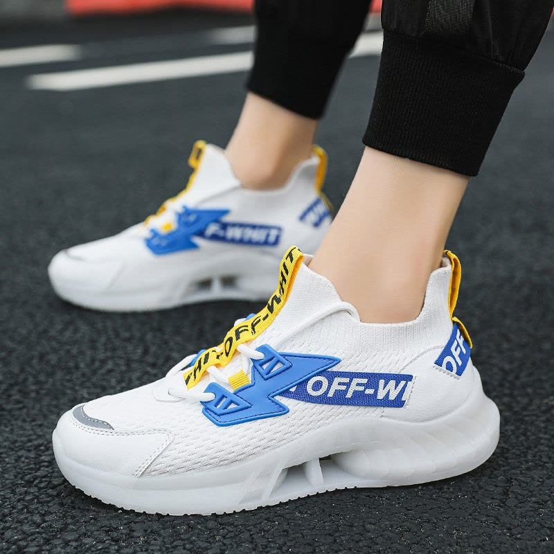 Ceba飞织透气男士休闲椰子鞋2021韩版街头个鞋增高网布跑步球鞋图片