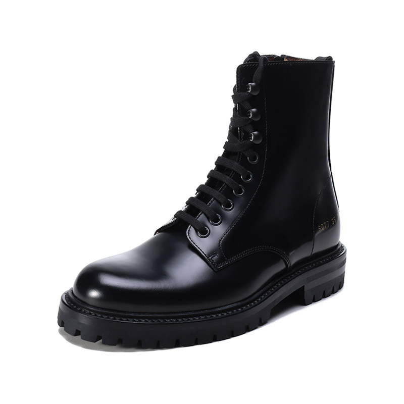 COMMON PROJECTS 女士亮面皮革靴子短靴马丁靴 6077