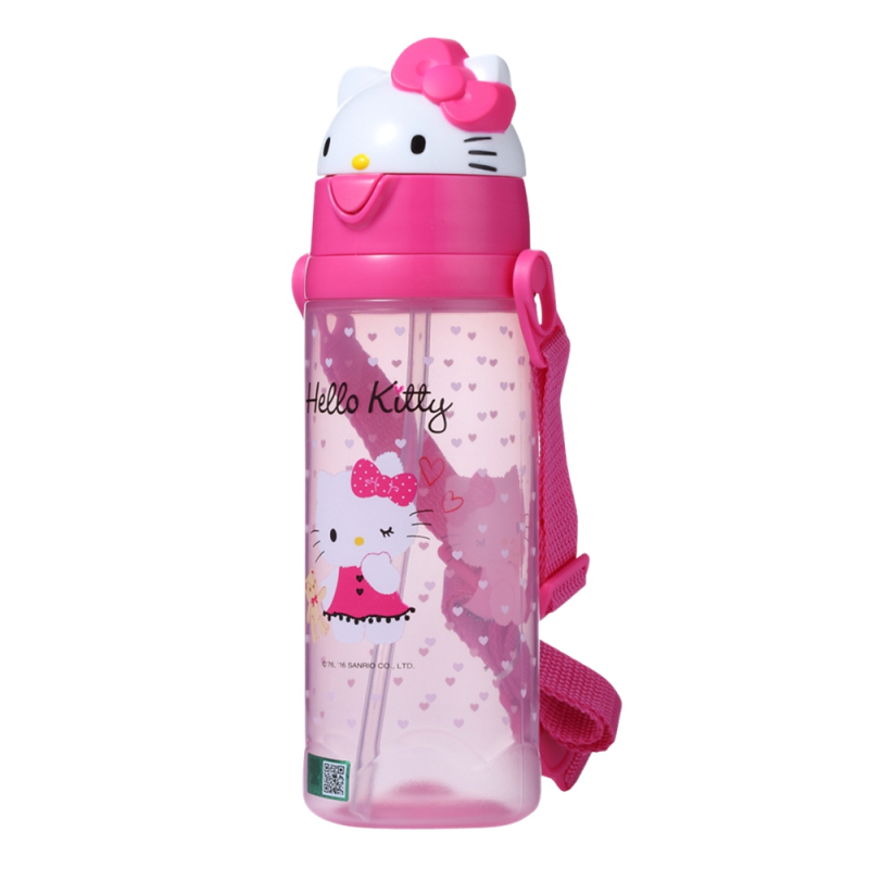 HelloKitty（凯蒂猫）儿童吸管饮水杯宝宝喝水杯便携吸管水壶550ML