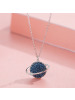 佰色传情BRIR纯银蓝色星球项链女轻奢锁骨链土星时尚颈链