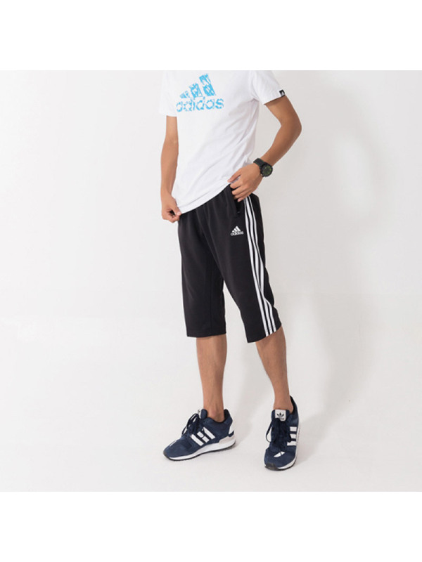 阿迪达斯adidas男装跆拳道短裤夏装七分裤运动透气中裤-PN10030MA-7-BW