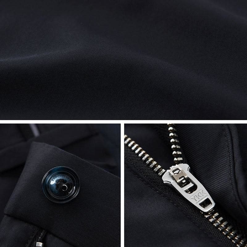 七匹狼休闲裤2019春季男士时尚商务休闲修身微弹长裤子图片