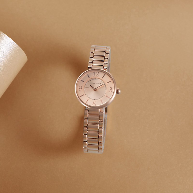 安妮克莱因anneklein简约经典系列女士手表时尚休闲合金表带潮akv1870