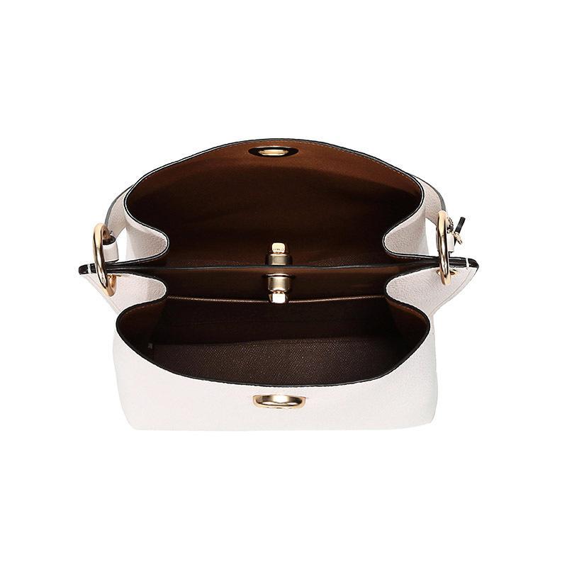 coach蔻驰奢侈品女士抛光鹅卵石纹皮革charlie水桶包手提单肩斜挎包