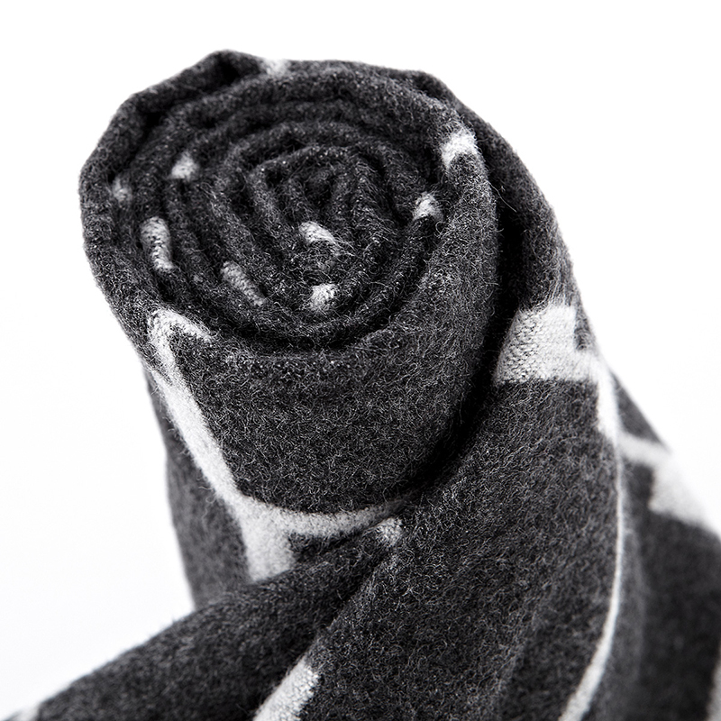 蒙蒂埃莫monteamor都市风尚经典桑蚕丝格纹提花男士围巾