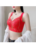 蕾丝调整型无钢圈文胸聚拢小胸院专用内衣女背心式收副乳胸罩