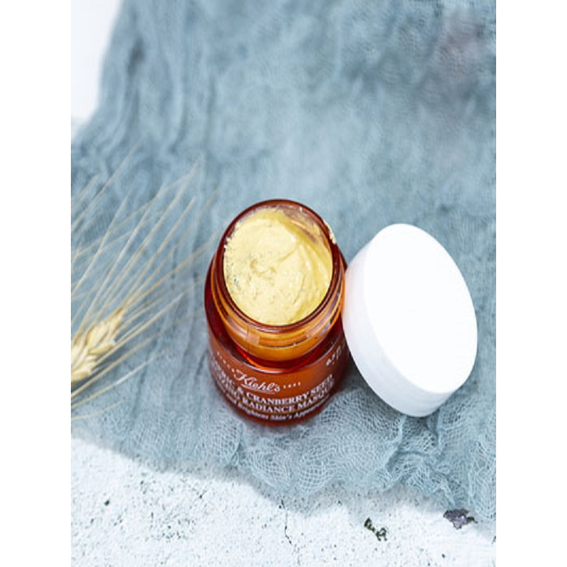 kiehls科颜氏姜黄蔓越莓籽活力亮采面膜14ml小样改善暗沉