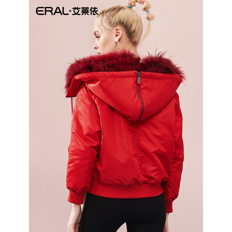 ERAL/艾莱依施华洛世奇联名款2018冬季短款时尚羽绒服女