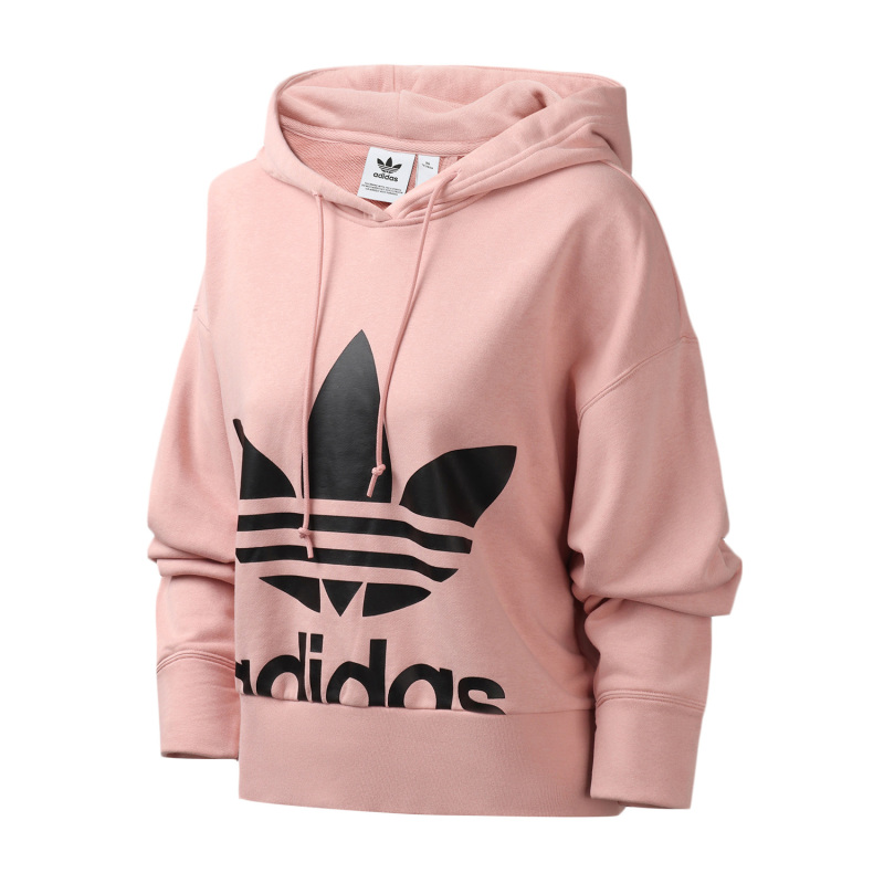adidas阿迪达斯三叶草女装运动服连帽休闲卫衣套头衫ED2186