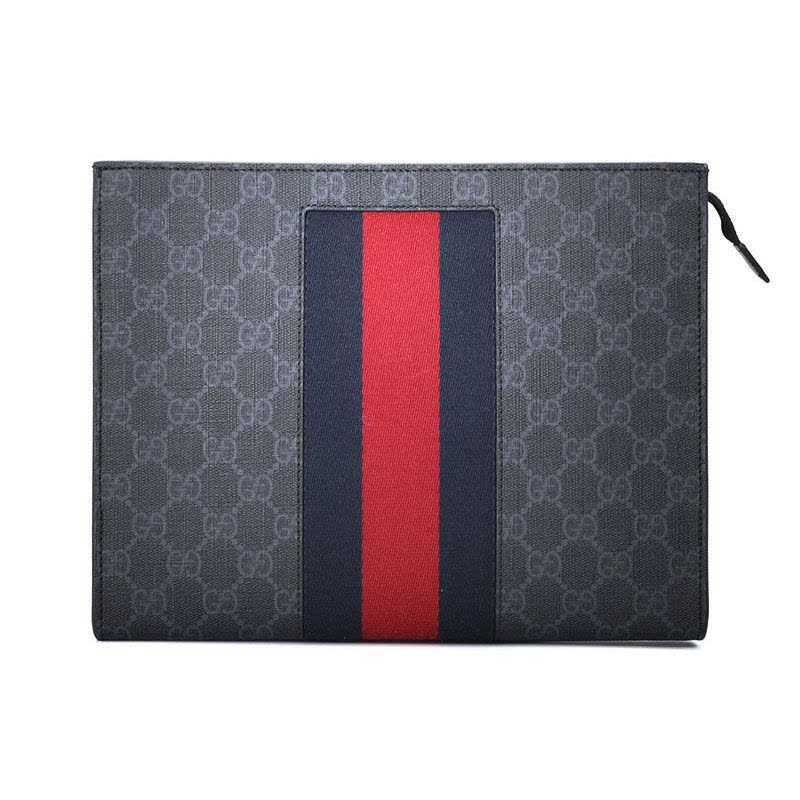 预售 GUCCI 古驰 手拿包 经典织带老花475316图片
