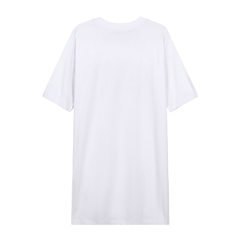 LOVE MOSCHINO 爱 莫斯奇诺 女士 LOGO字母棉质圆领短袖T恤连衣裙 W5923 08 M3517