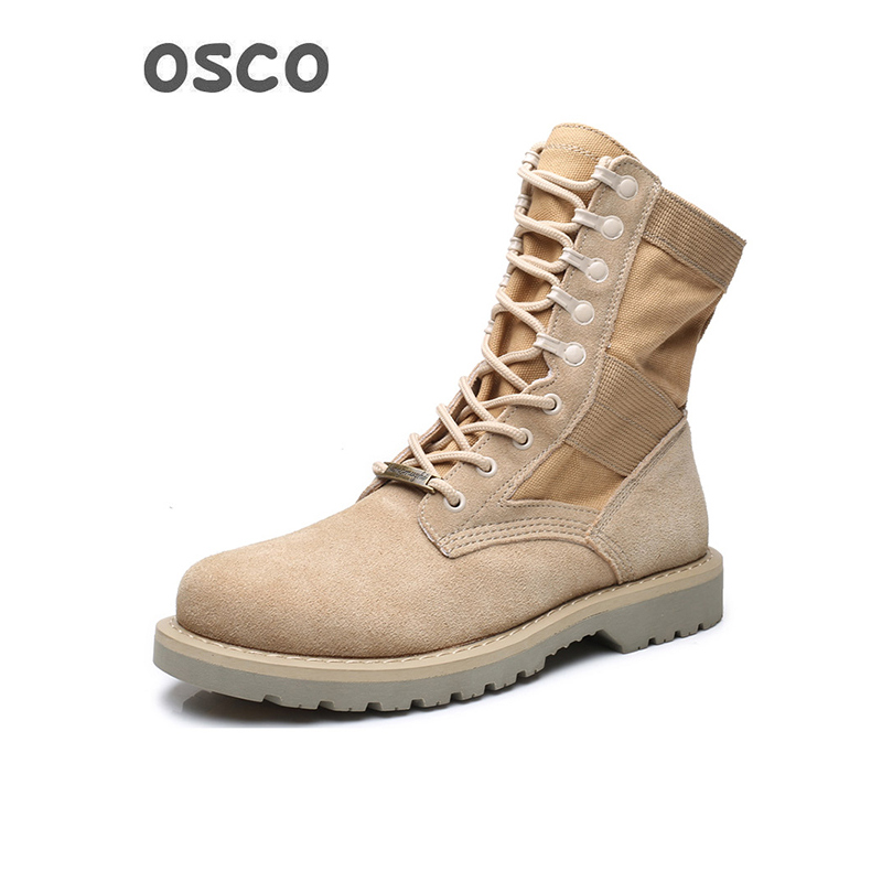 英伦复古牛皮战狼休闲鞋潮靴男高帮鞋工装马丁靴潮流视频