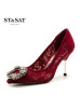 St&Sat/星期六单鞋女商场同款尖头细高跟女鞋SS71111206