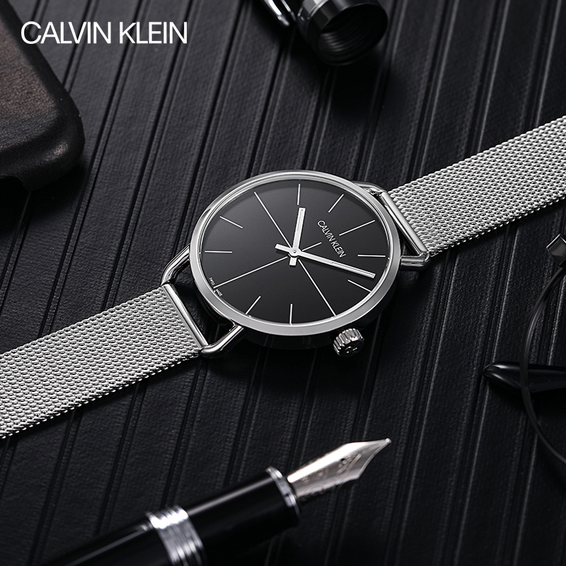 CK卡文克莱（CalvinKlein)手表Even系列时尚休闲商务石英男士手表K7B21121