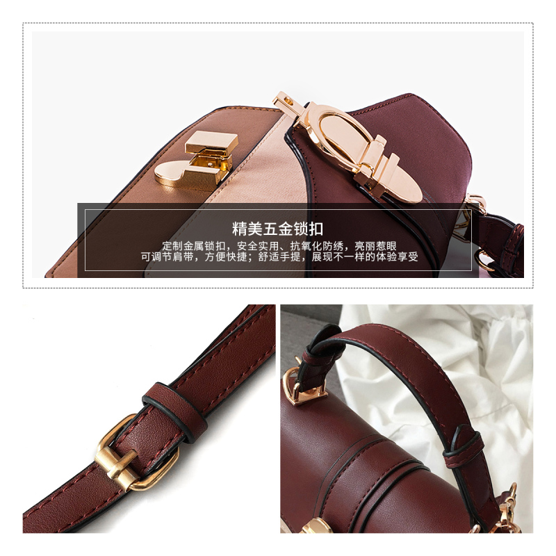 texwood女包新品小方包风琴包休闲百搭单肩斜挎包女包