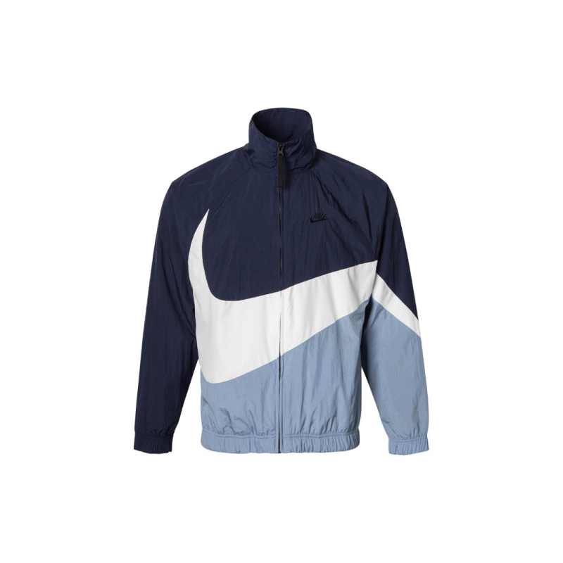 nike耐克2019新款男子大logo防风运动夹克拼色休闲外套ar3133