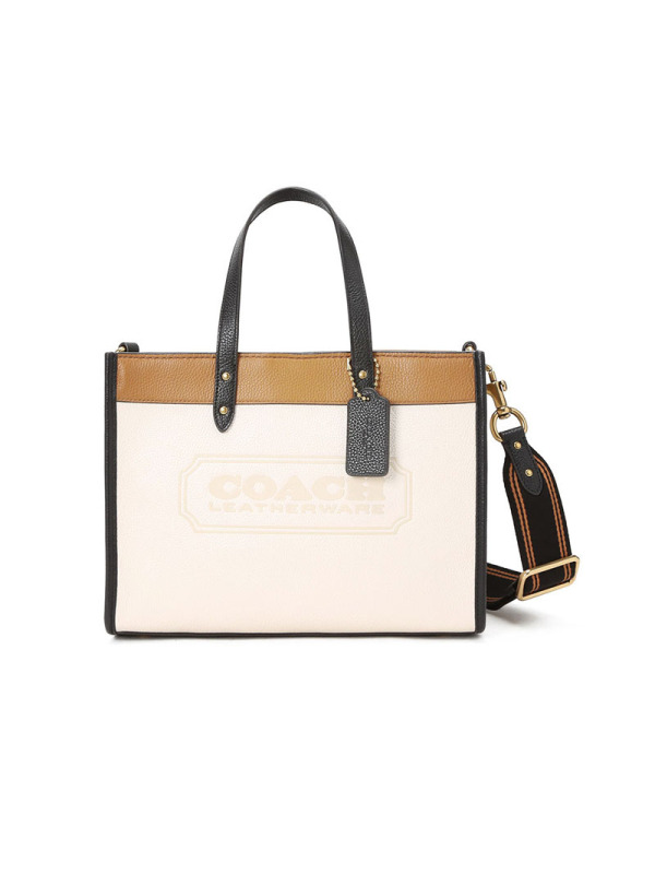 COACH 蔻驰 FIELDTOTE 女士单肩包 粒面皮金扣C0777