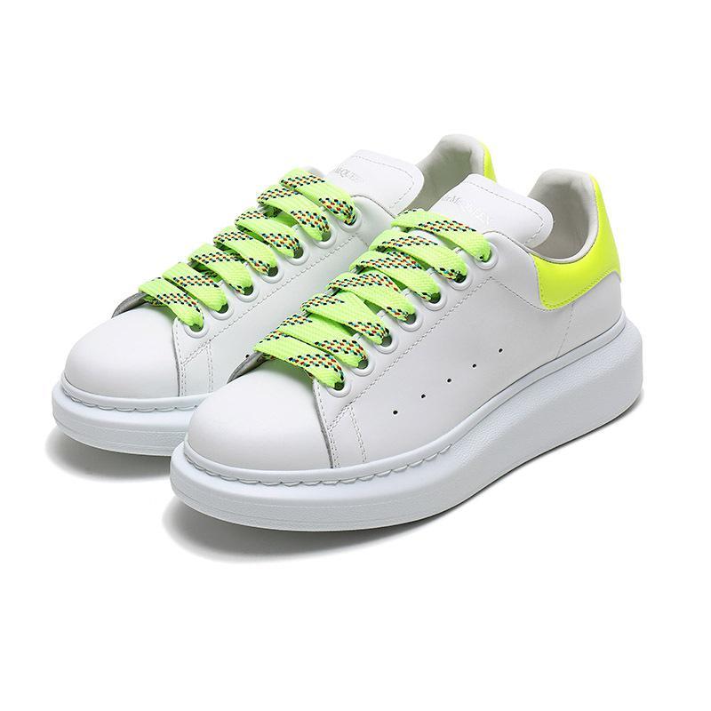 Alexander McQueen 亚历山大·麦昆 女款系带阔型运动鞋小白鞋 553770 WHXM5