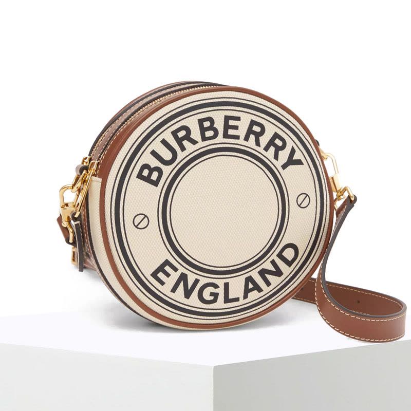 BURBERRY 徽标图案 圆饼斜挎包 17*7*17cm图片