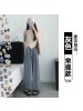 粉色醋酸阔腿裤女新款夏季垂感直筒休闲小个子窄版冰丝山本裤