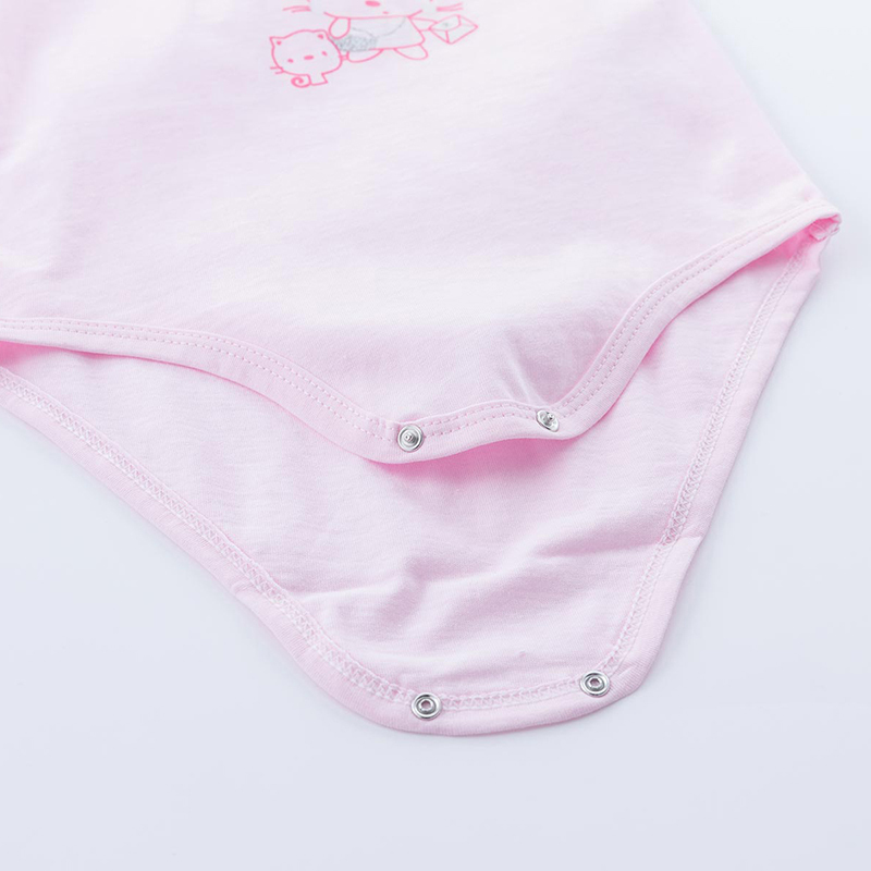 贝贝怡女童短袖包屁衣2019夏季新款宝宝纯棉肩开爬服哈衣192B032