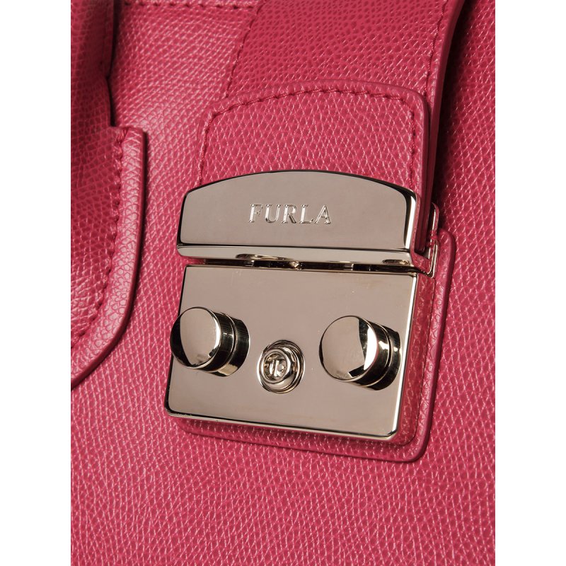 FURLA芙拉 METROPOLIS搭扣牛皮女士手提斜挎包 BMN3ARERUBYF