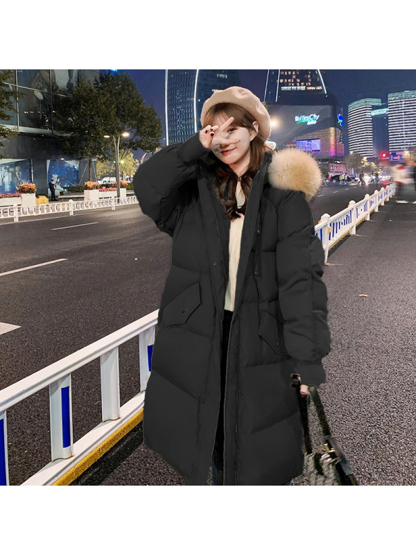 年新款羽绒棉服女冬季宽松大码面包服棉袄中长款韩版棉衣外套