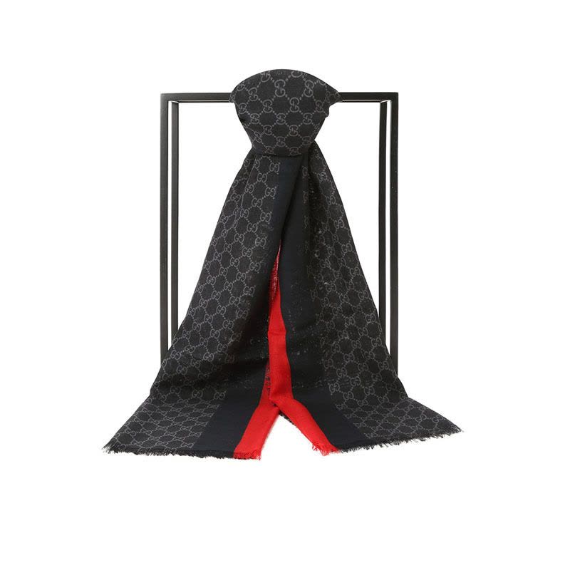 预售 GUCCI 围巾 小G双G印花款497915 男女同款围巾图片