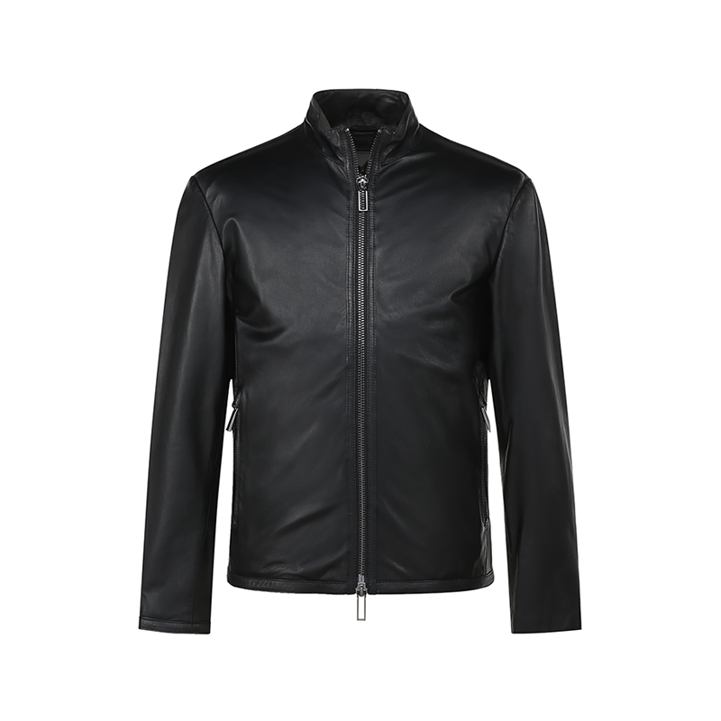 EMPORIO ARMANI 阿玛尼 男士 羊皮革皮衣夹克外套A1R04P A1P16