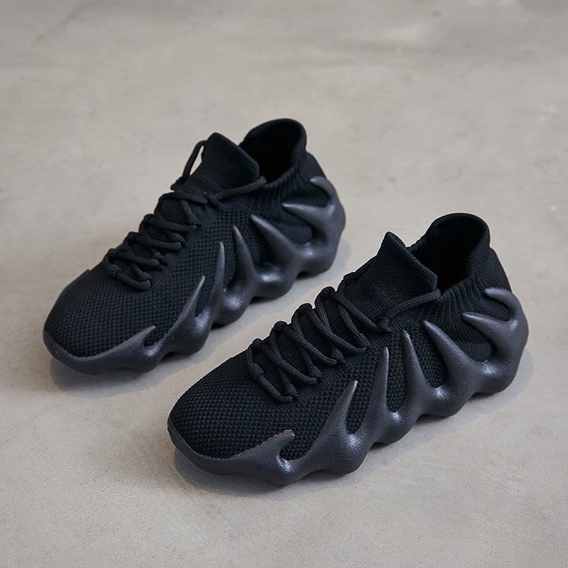 Ceba新款火山底椰子鞋2021夏季潮流飞织透气运动鞋个性低帮跑步女鞋图片