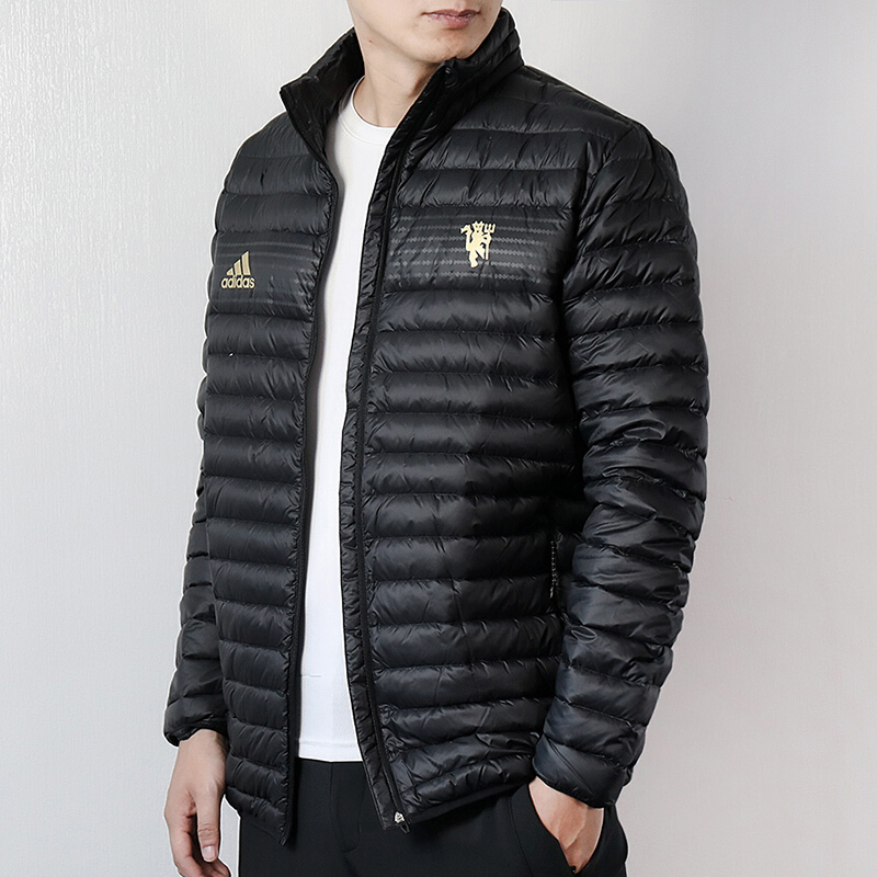 阿迪达斯（ADIDAS）男款运动休闲立领白鸭绒羽绒服外套CY6112/CY6110