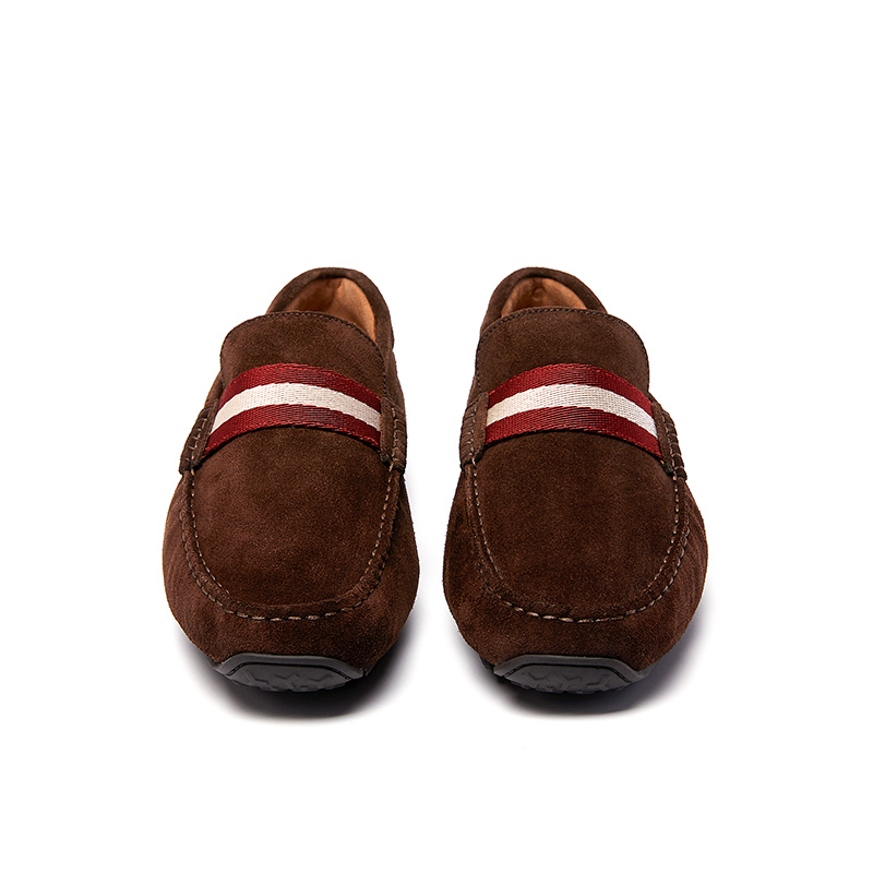 BALLY/巴利 PEARCE 男士饰Bally条纹麂皮驾车鞋 6206923