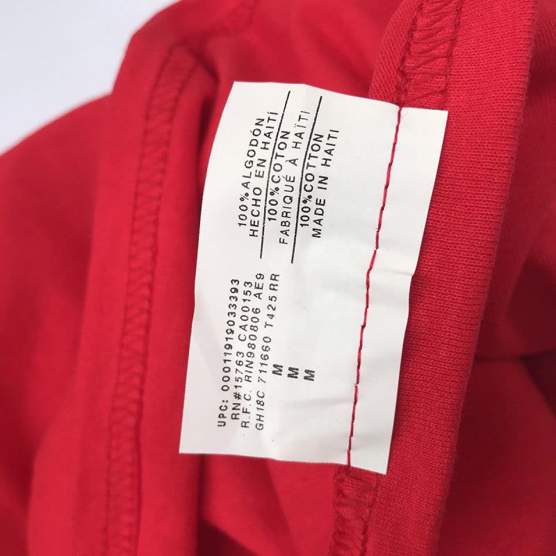 champion 冠军 情侣款 纯色修身基础款经典 T恤 短袖 T425RR红色图片
